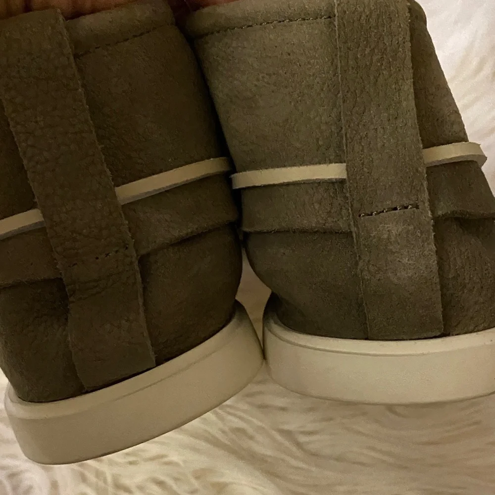 NEW FRYE Sylvan Chukka Men's Casual Leather Shoes - Olive
